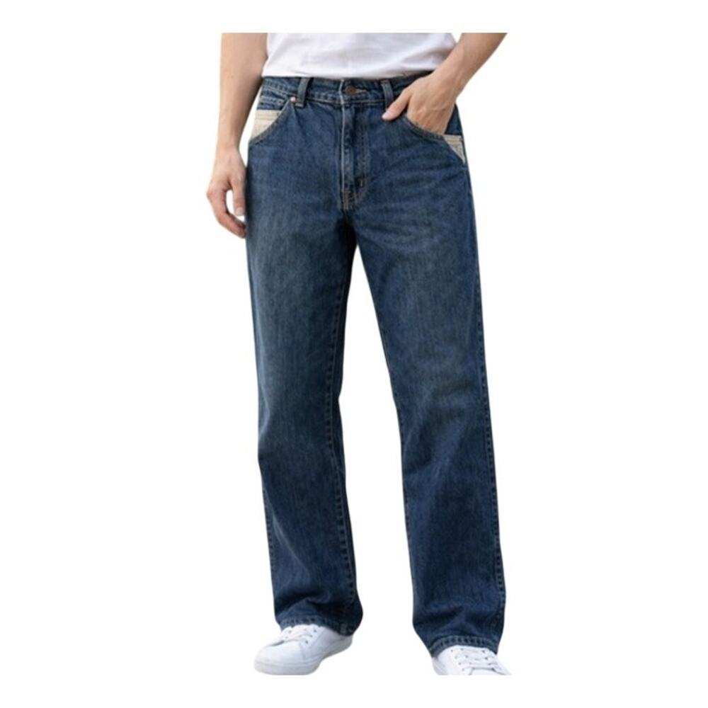 Cowden Jeans Mens 28x29 Made in USA Heavy Denim Straight Leg Boho Vintage 1980s - Picture 2 of 10